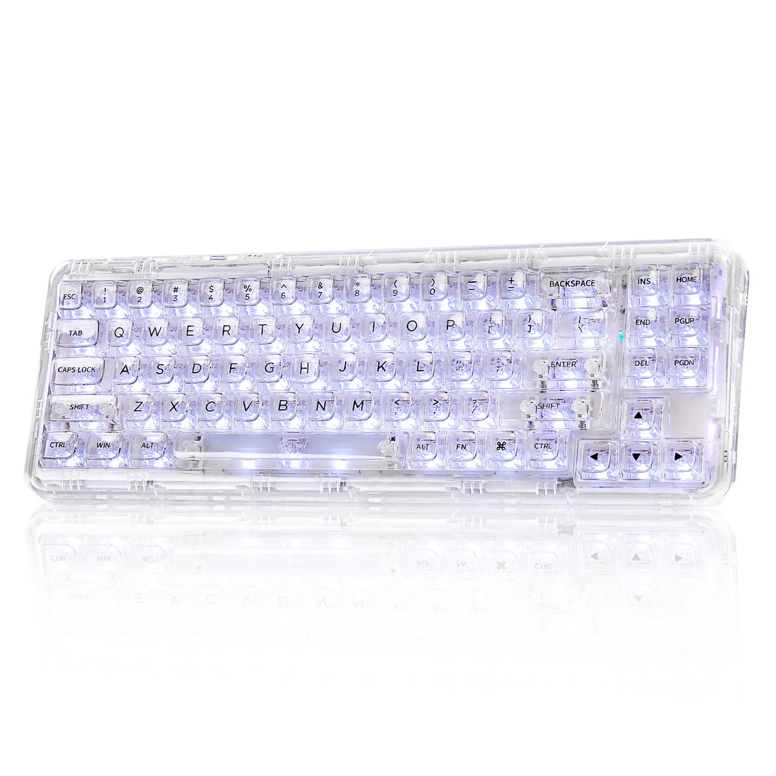 YUNZII X71 Wireless Gasket Mounted 68% Layout Transparent Keyboard