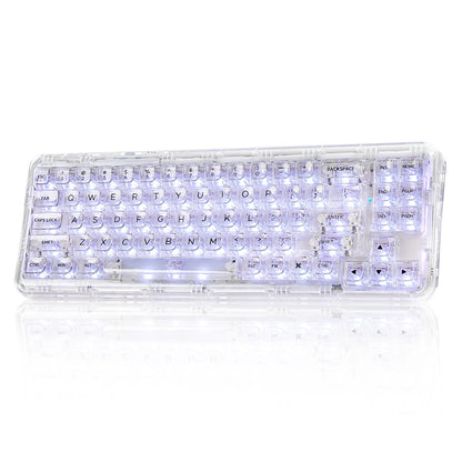 YUNZII X71 Wireless Gasket Mounted 68% Layout Transparent Keyboard