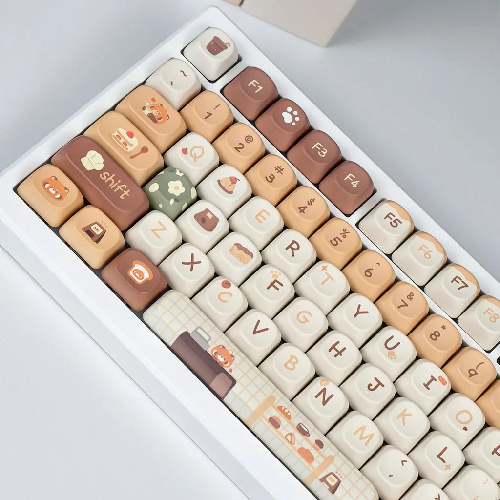 Honey Café Red Panda – MOA PBT Keycap Set