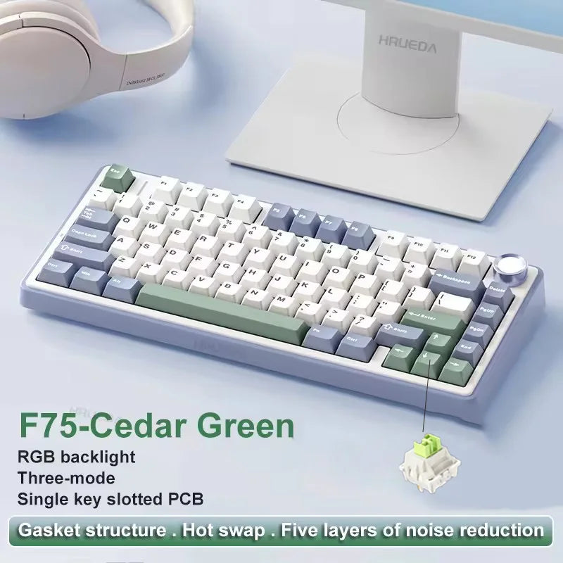AULA F75 Wireless Gasket Mounted 75% Keyboard
