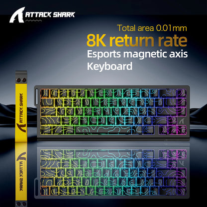 ATTACK SHARK X68HE Magnetic Rapid Trigger Keyboard