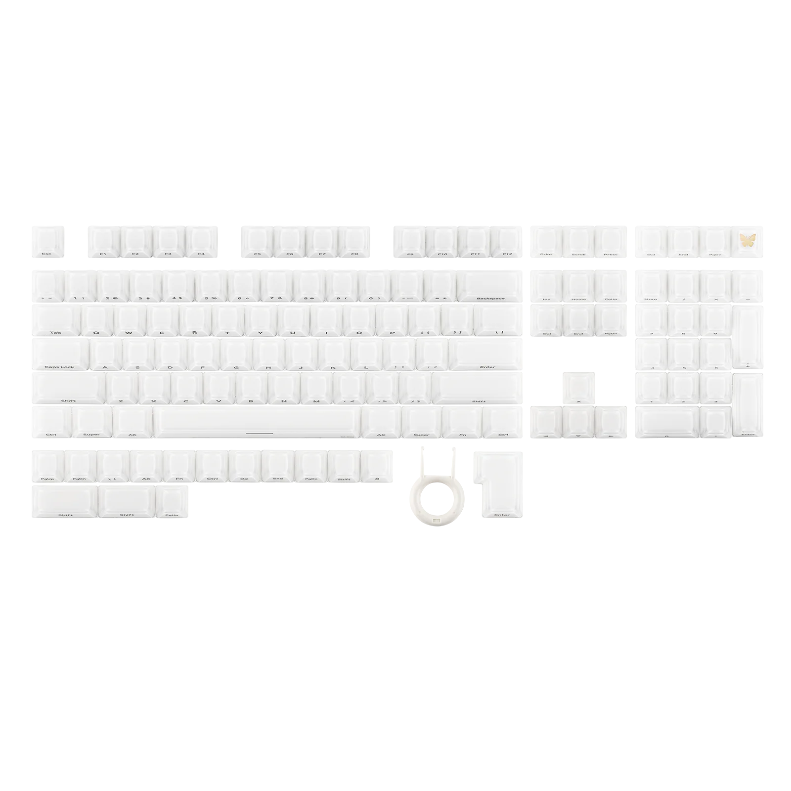 EPOMAKER Lusterfly Jelly Keycaps 123 Keys MDA Profile MX-Compatible