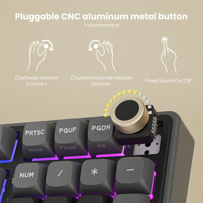RK ROYAL KLUDGE R98Pro Gasket Mounted, Wired Mechanica, Hot -Swappable Keyboard