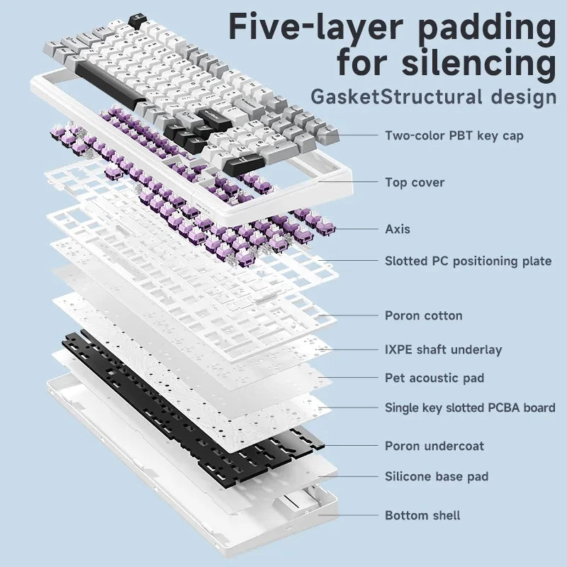 AULA F99 Wireless Gasket Mounted 96% Keyboard