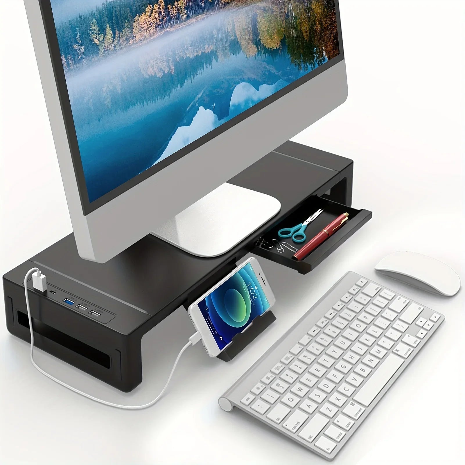 Duel Monitor Riser