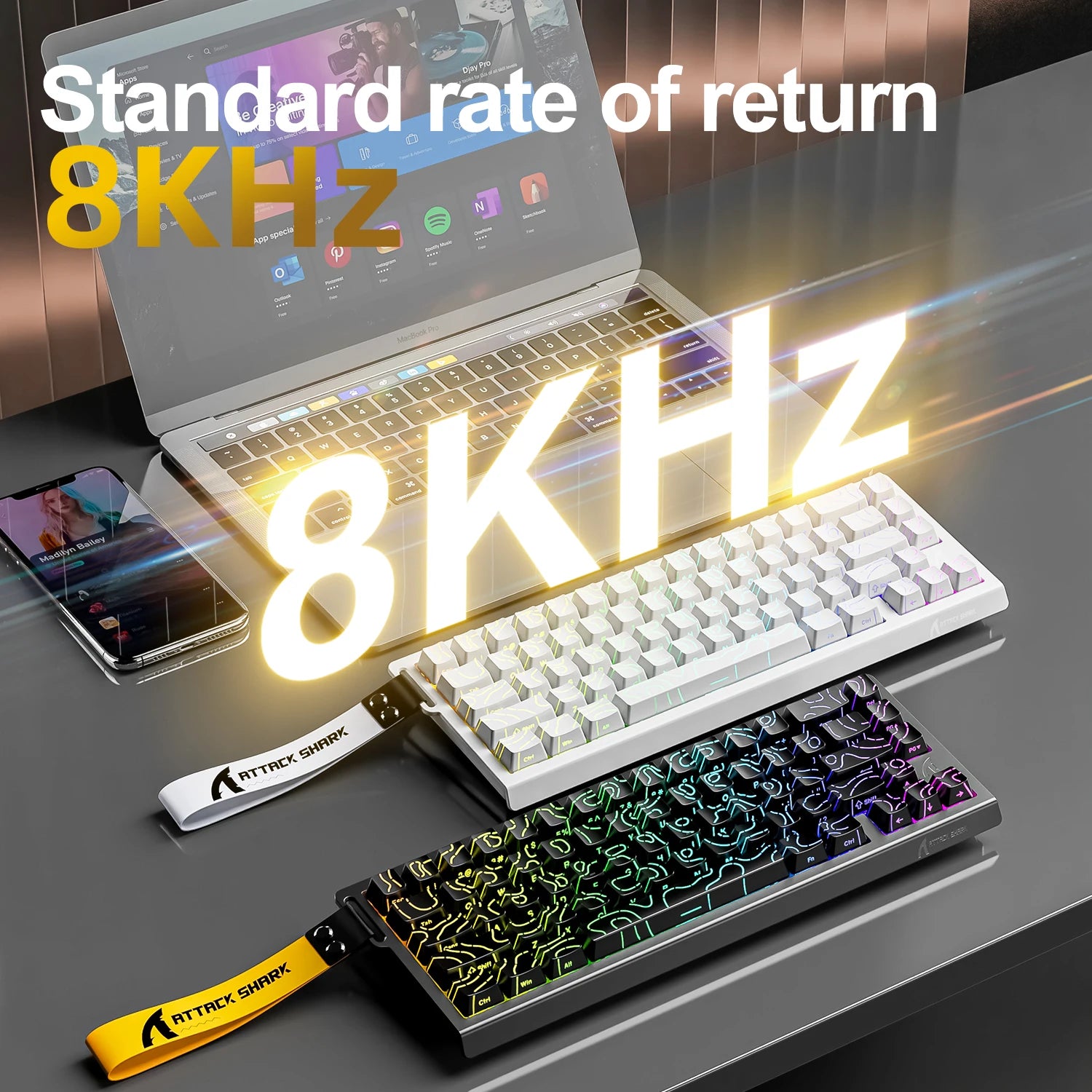 ATTACK SHARK X68HE Magnetic Rapid Trigger Keyboard