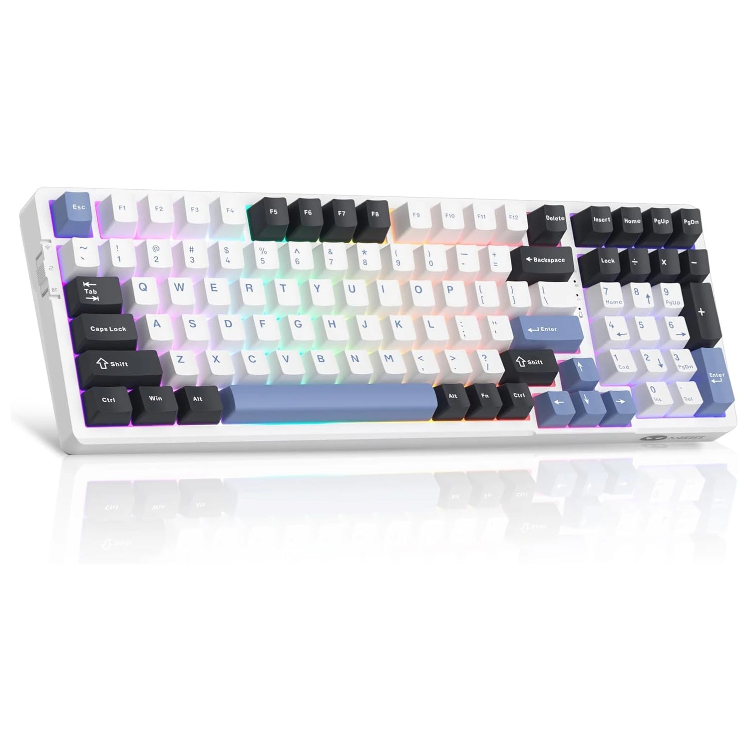 MageGee LIGHT100 Gasket Mounted, Hot Swappable, Tri-Mode, RGB Backlit Mechanical Keyboard