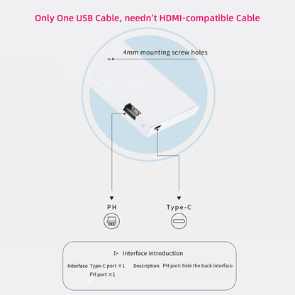TURZX 9.2” USB PC Sensor Panel – Secondary Hardware Monitor Display