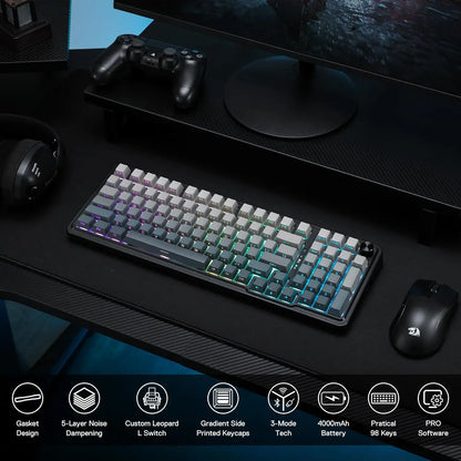 Redragon K686 PRO 96% Wireless Gasket Mounted Tri-Mode Keyboard