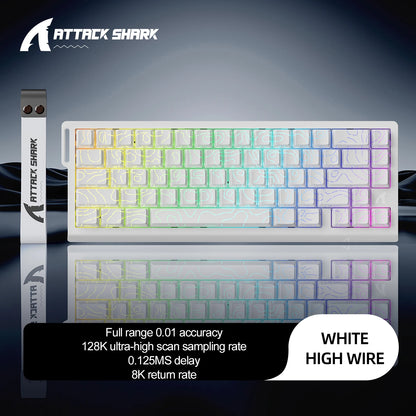 ATTACK SHARK X68HE Magnetic Rapid Trigger Keyboard