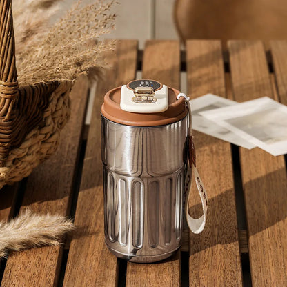 Stainless Steel LED Temperature Display Coffee Cup