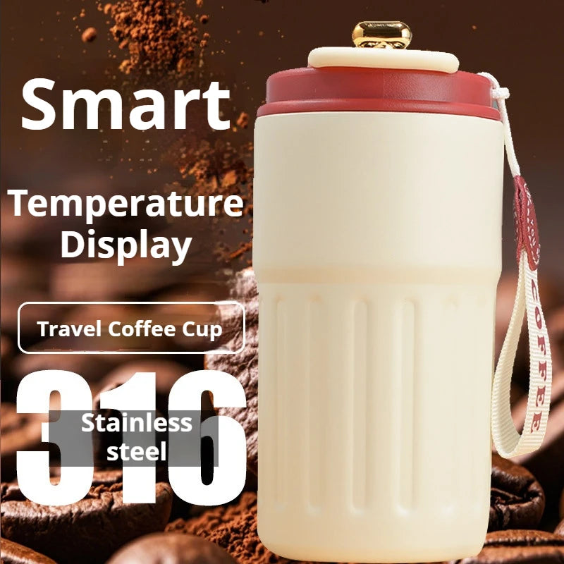 Stainless Steel LED Temperature Display Coffee Cup