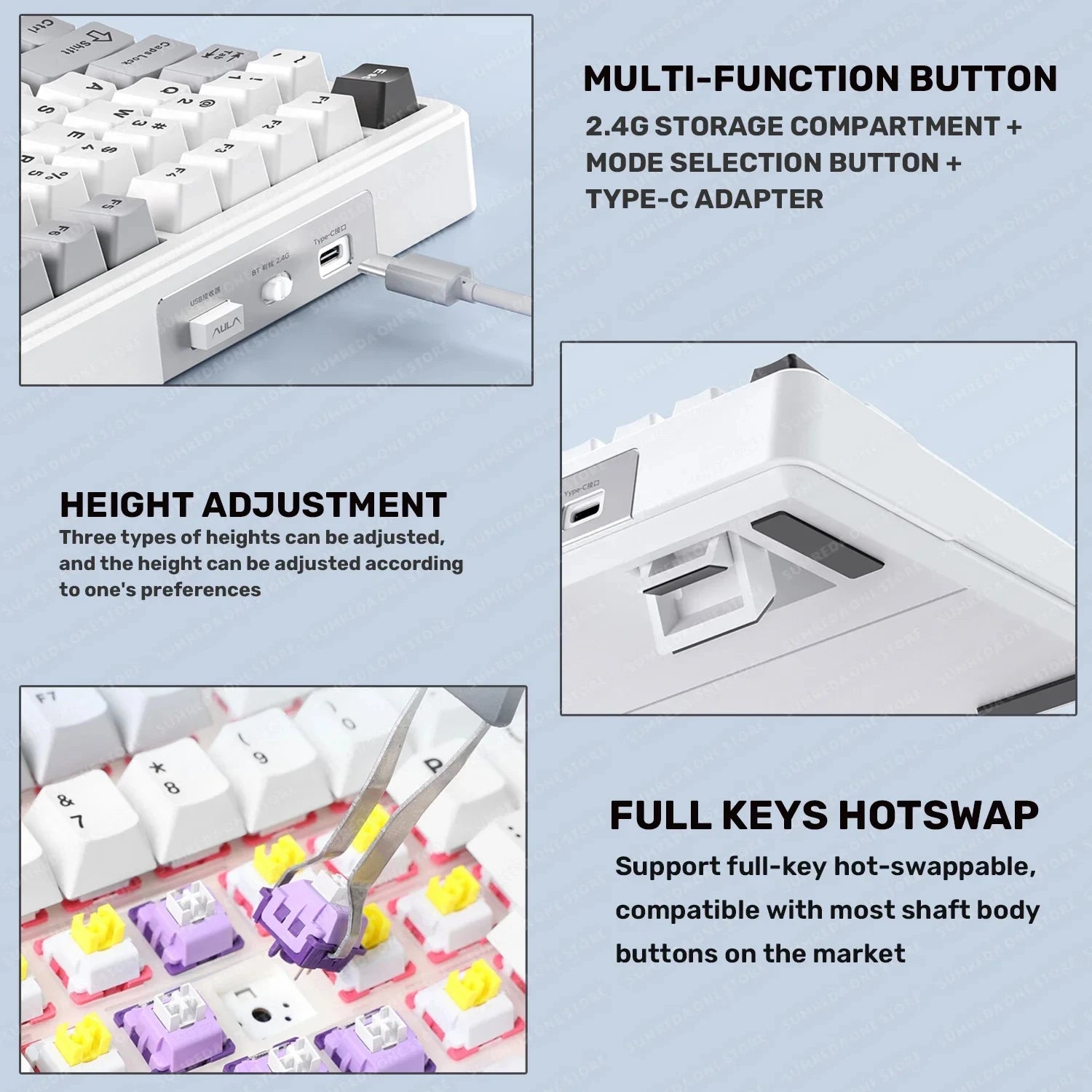 AULA F99 Wireless Gasket Mounted 96% Keyboard