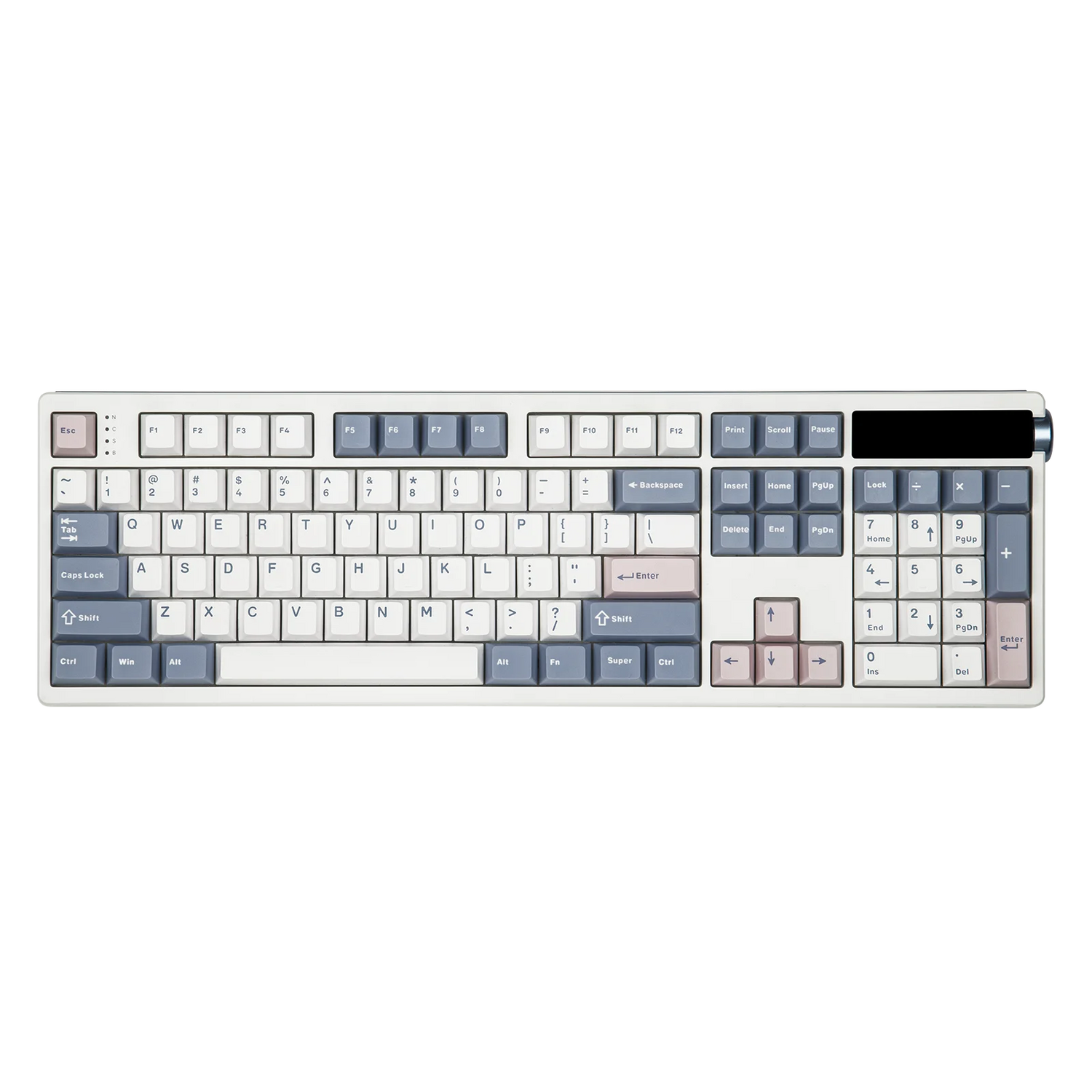 EPOMAKER TH108 PRO 100% Full-Sized Hot-Swap Wireless Keyboard with Screen &amp; Knob