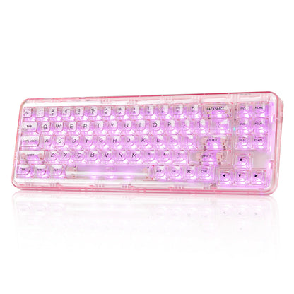 YUNZII X71 Wireless Gasket Mounted 68% Layout Transparent Keyboard