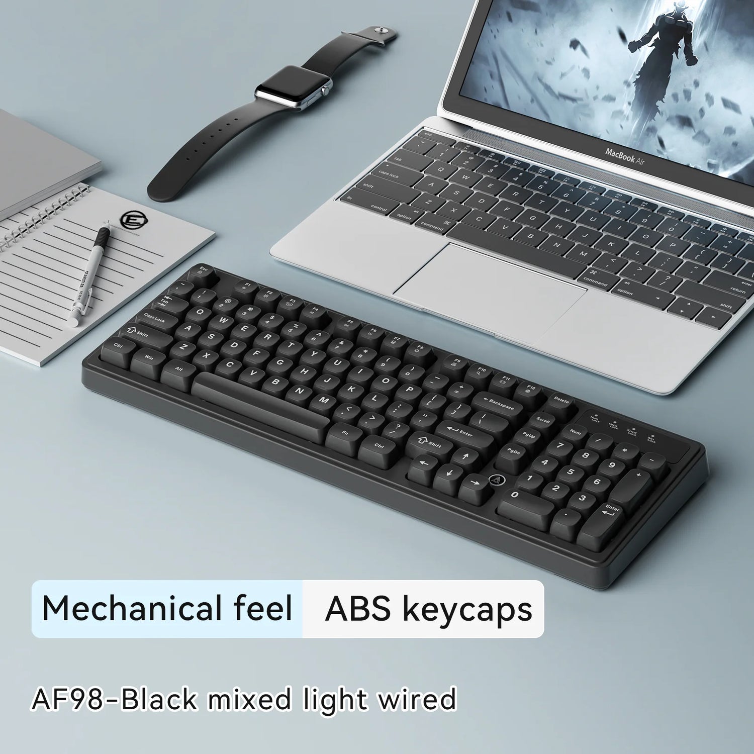 AJAZZ AF98 Wireless Tri-Mode Membrane Keyboard