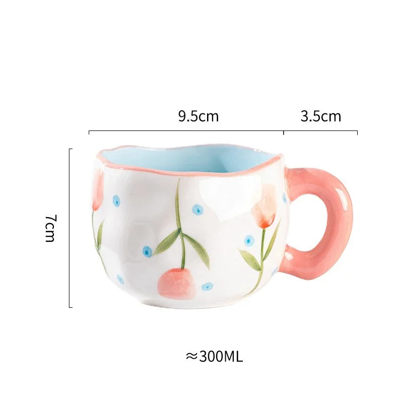 Hand Painted Ceramic Coffee Cup