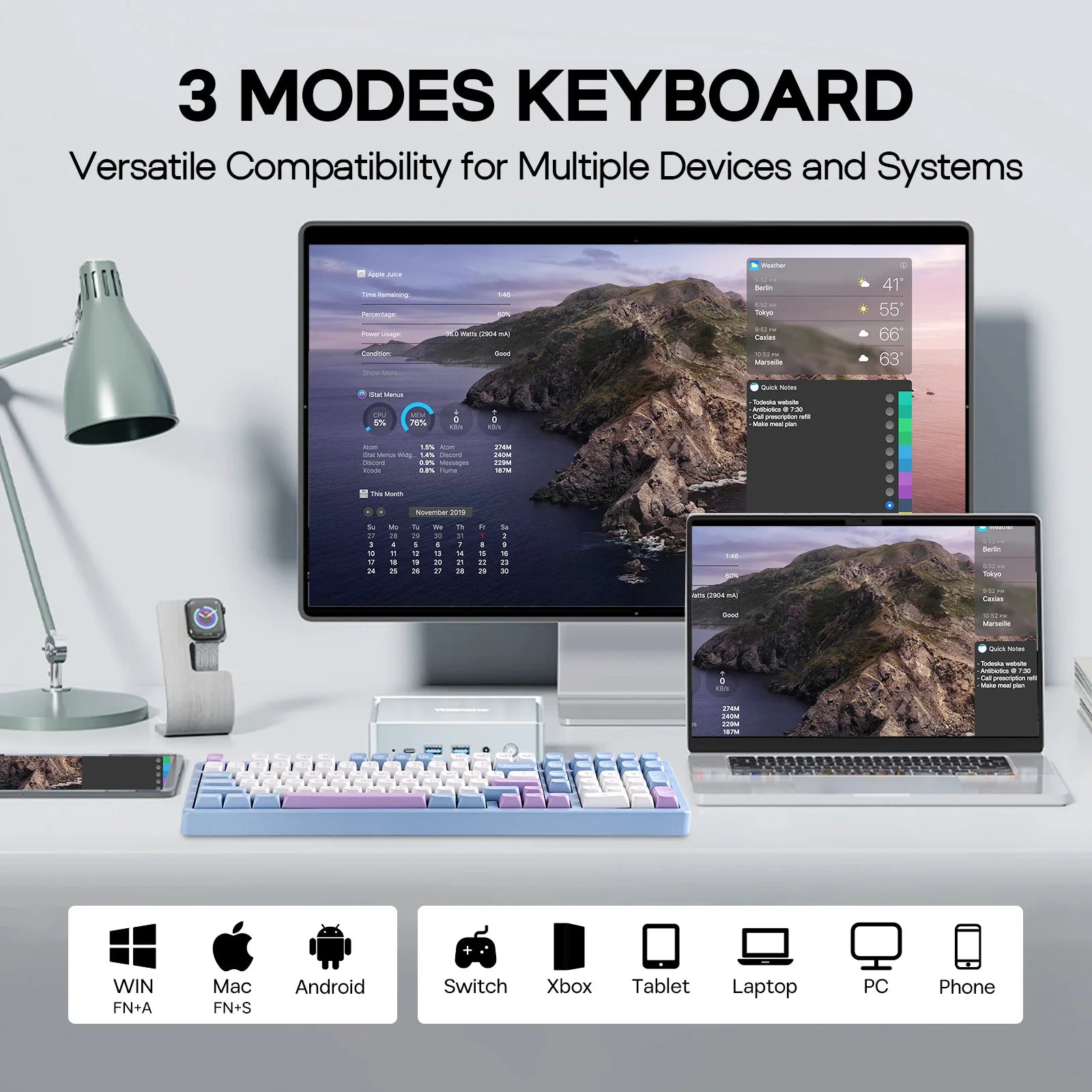 MechLands Blade101 Full Compact 96% Layout Gasket-Mount Wirless Aluminum Mechanical Keyboard