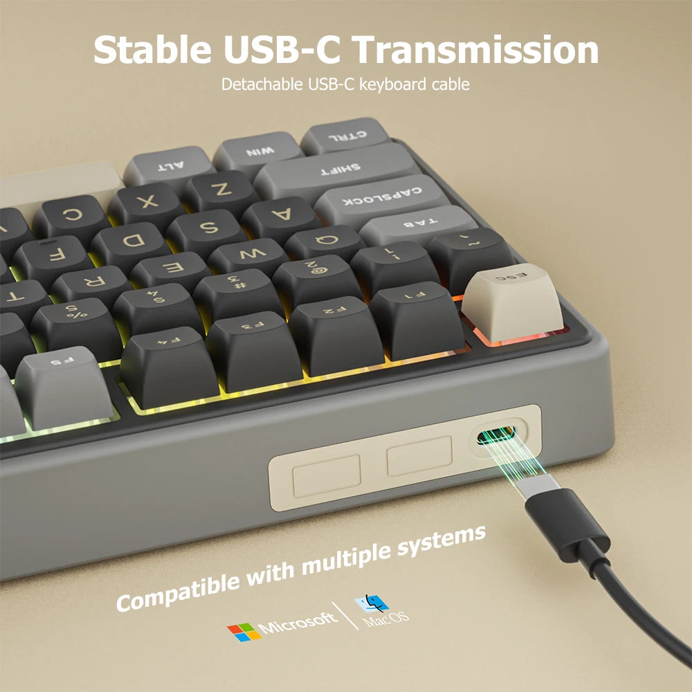 RK ROYAL KLUDGE R98Pro Gasket Mounted, Wired Mechanica, Hot -Swappable Keyboard