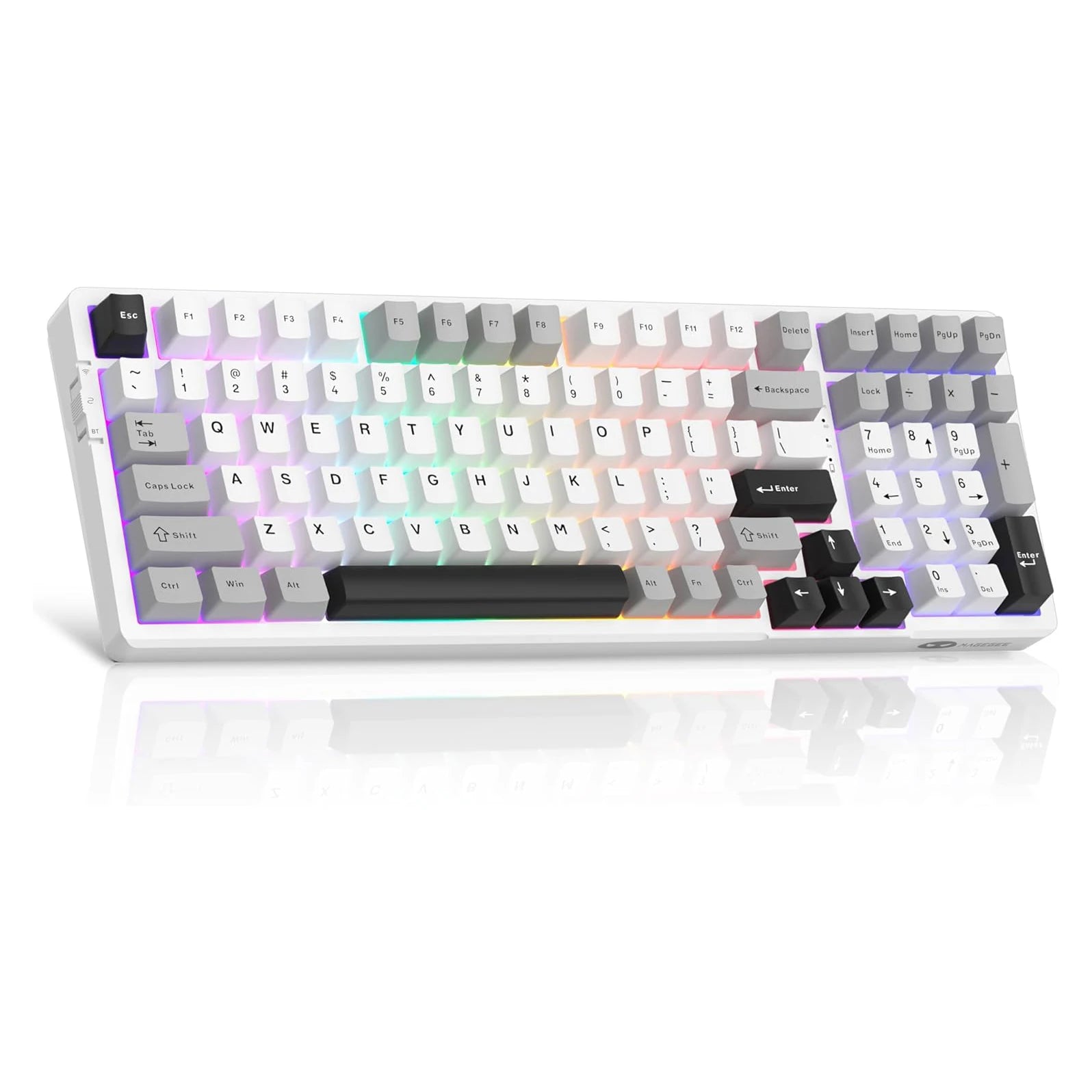 MageGee LIGHT100 Gasket Mounted, Hot Swappable, Tri-Mode, RGB Backlit Mechanical Keyboard