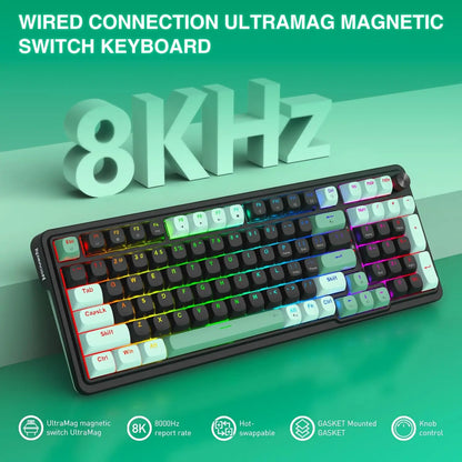 Redragon K686 HE Rapid Trigger Gaming 98 Keys 8K Wired Mechanical Keyboard w/ POM Silky Magnetic Switch