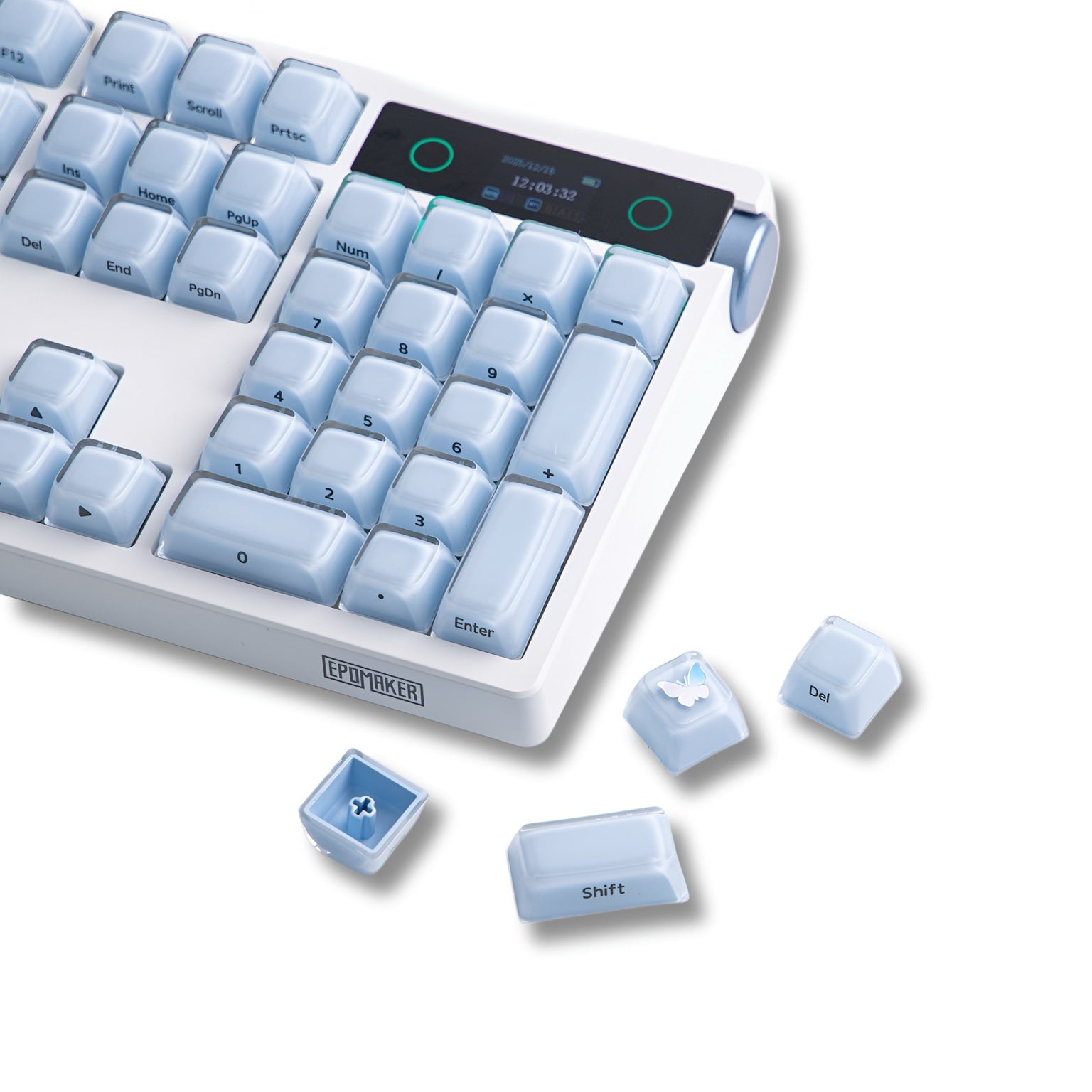 EPOMAKER Lusterfly Jelly Keycaps 123 Keys MDA Profile MX-Compatible