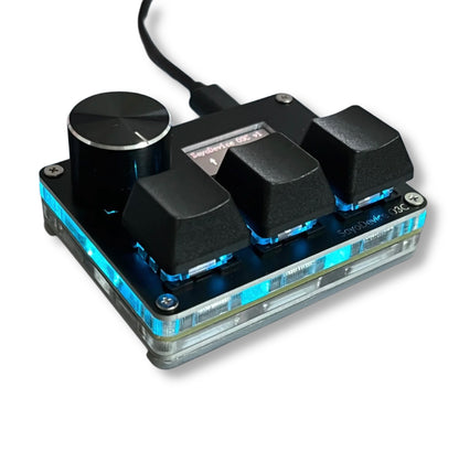 O3C SayoDevice Rapid Trigger Hall Magnetic  Switches with Knob &amp; Screen